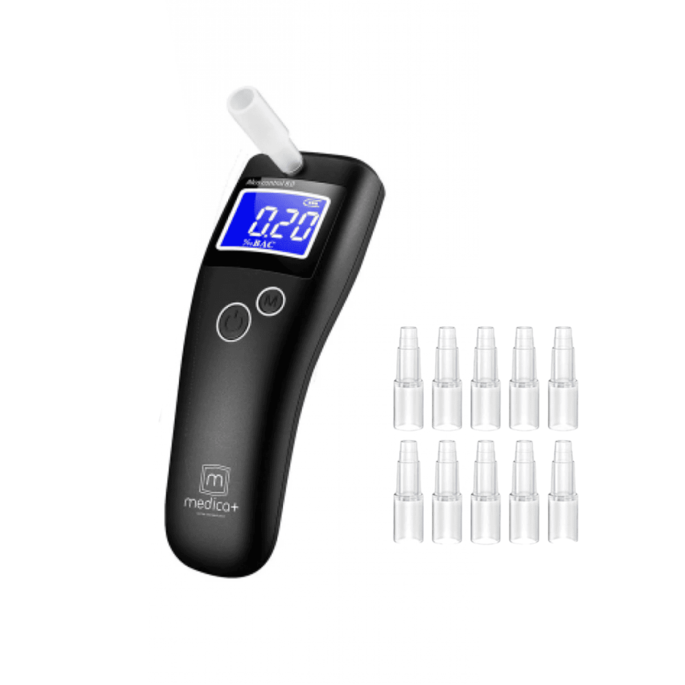 Алкотестер MEDICA+ Alco Control 8.0 + Комплект мундштуков 40шт. (Japan)