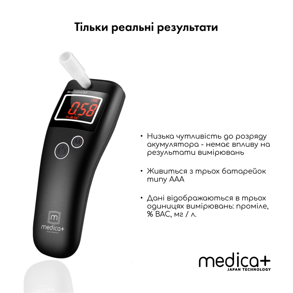 Алкотестер MEDICA+ Alco Control 8.0 (Japan)