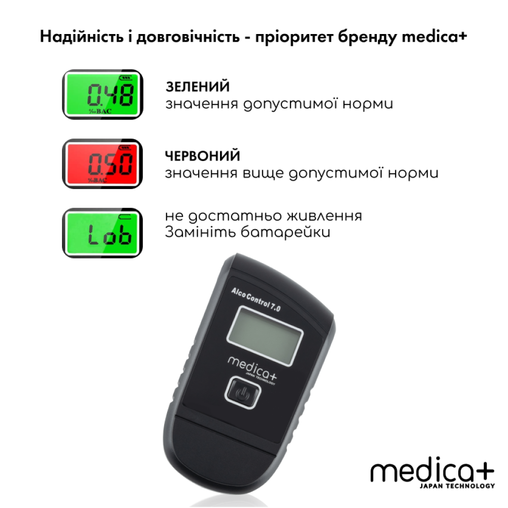 Алкотестер MEDICA+ Alco Control 7.0