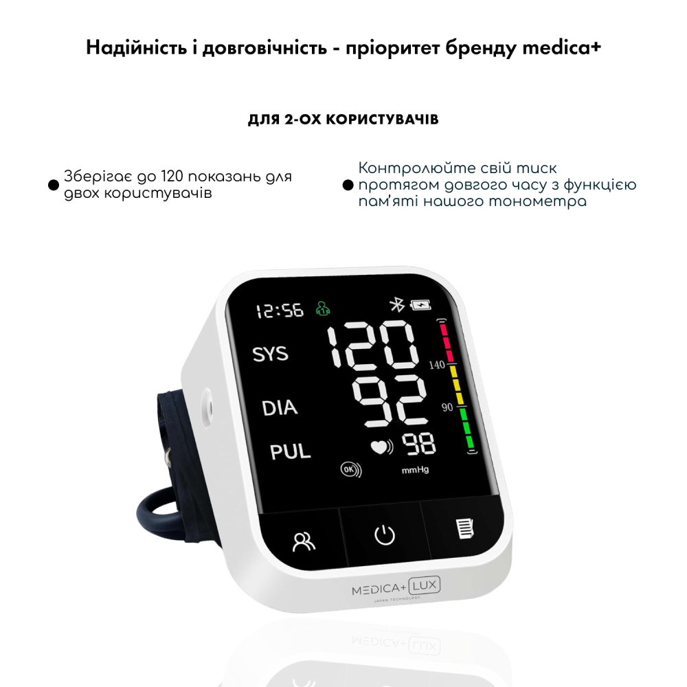 Универсальный Тонометр MEDICA+ LUX CardiControl X (Japan)