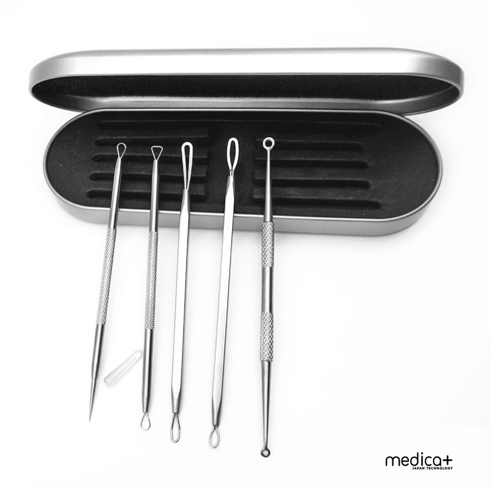 Стальные инструменты для чистки лица MEDICA+ EasyClean (Japan)