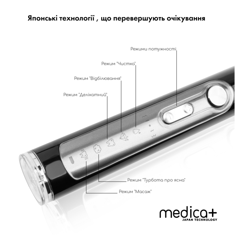 Набор Стационарный ирригатор MEDICA+ PROWATER STANTION 7.0 BL + Ультразвуковая зубная щетка MEDICA+ PROBRUSH 9.0 black (Japan)