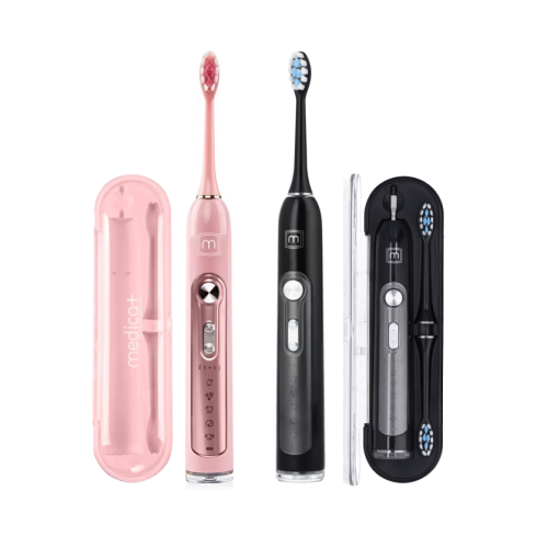 Набор ультразвуковых зубных щеток MEDICA+ PROBRUSH 9.0 black + fuchsia (Japan)