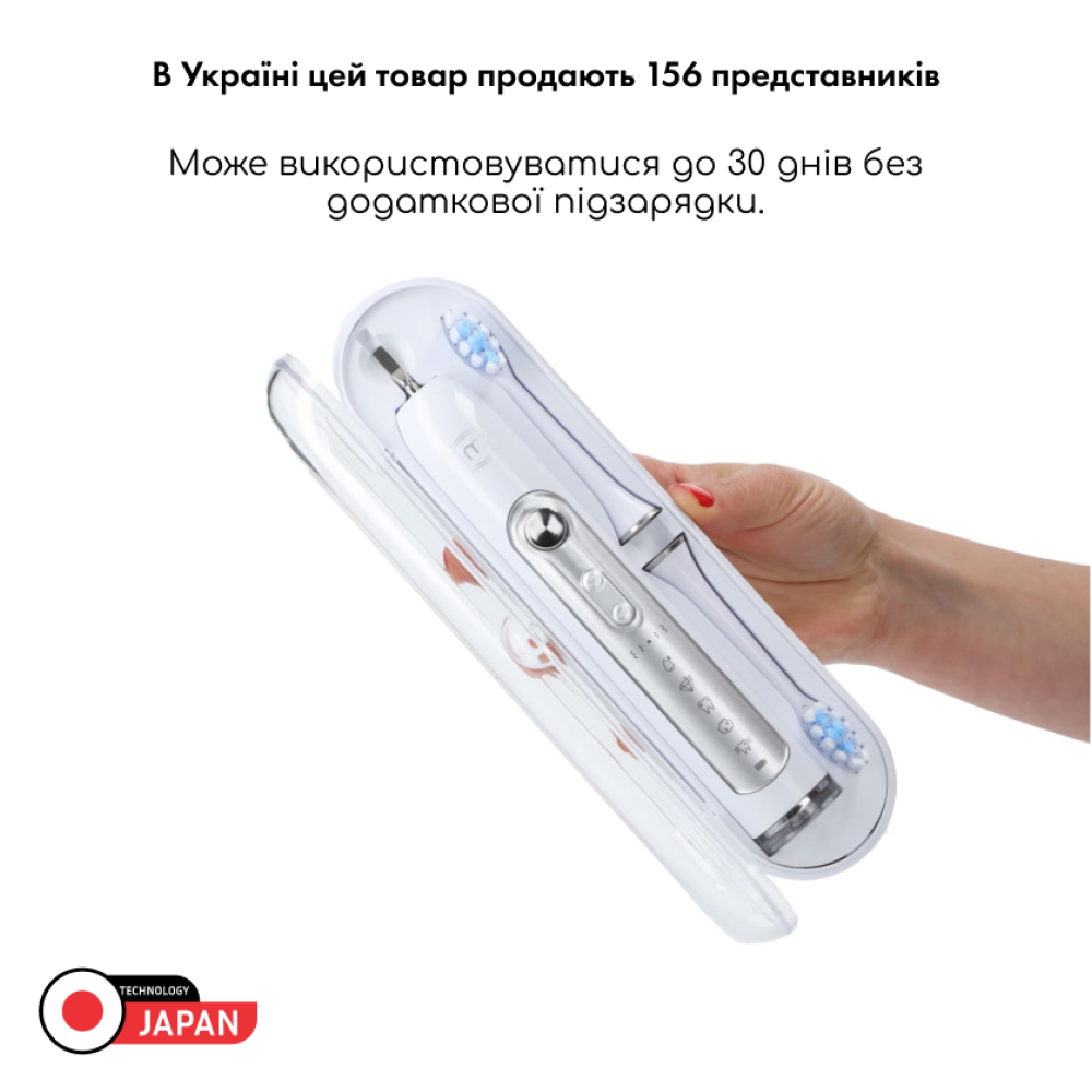 Ультразвуковая зубная щетка MEDICA+ PROBRUSH 9.0  white + насадки (6 шт) (Japan)
