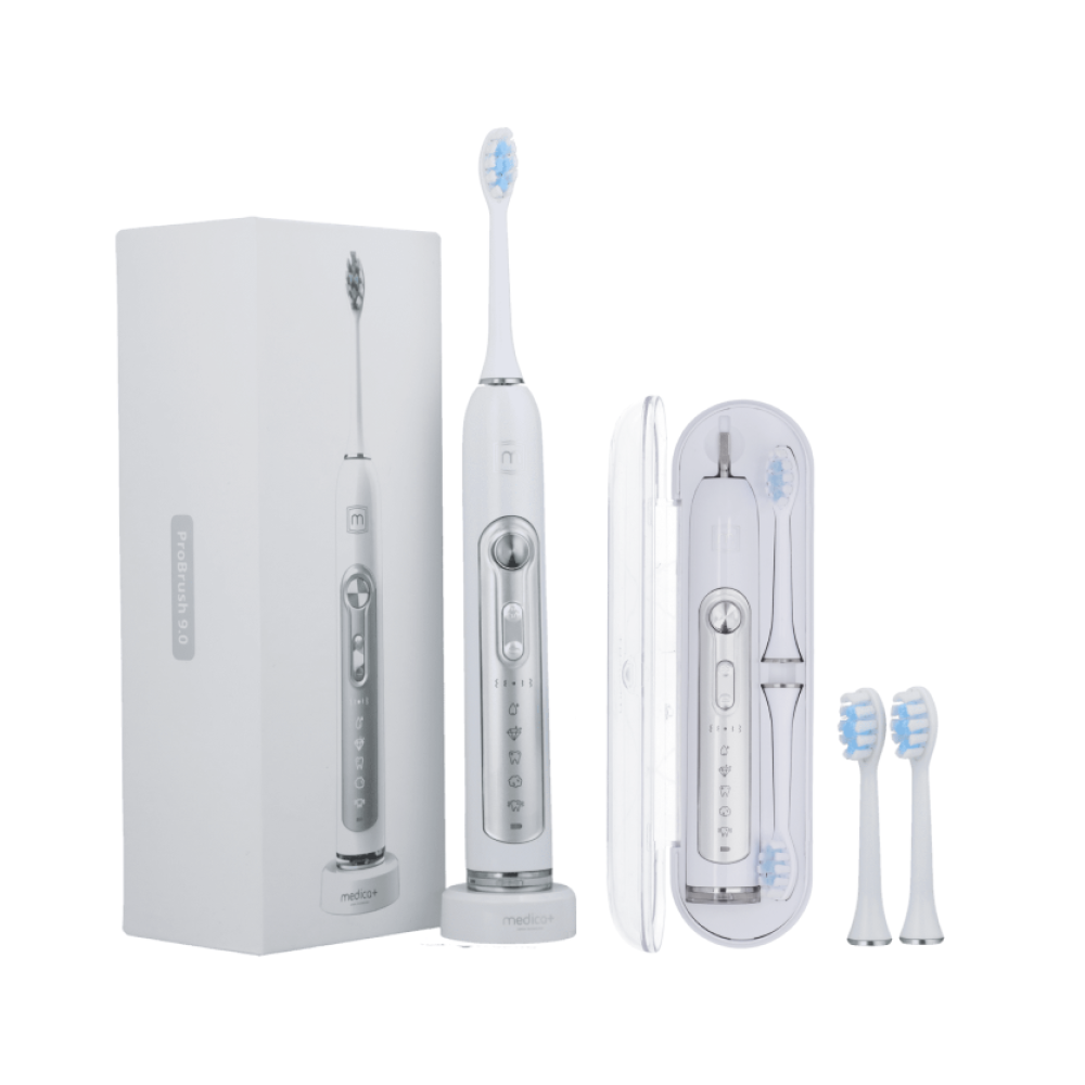 Набор ультразвуковых зубных щеток MEDICA+ PROBRUSH 9.0 black + white (Japan)