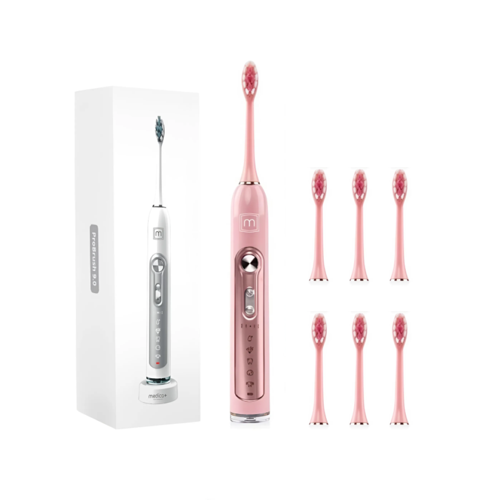 Ультразвуковая зубная щетка MEDICA+ PROBRUSH 9.0 fuchsia + насадки (6 шт) (Japan)