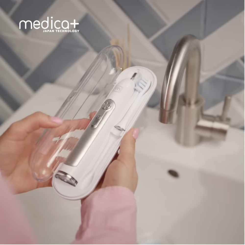 Набор ультразвуковых зубных щеток MEDICA+ PROBRUSH 9.0 black + white (Japan)