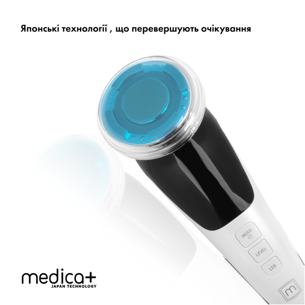 Микротоковый RF Lifting Массажер для лица Skin Lifting 7.0 White - EMS, LED (Japan)