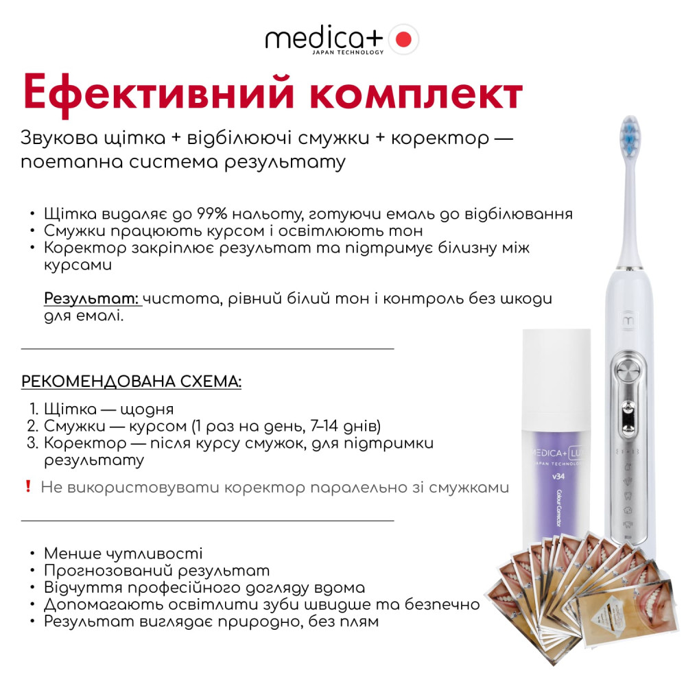 Ультразвуковая зубная щетка MEDICA+ PROBRUSH 9.0 white (Japan)