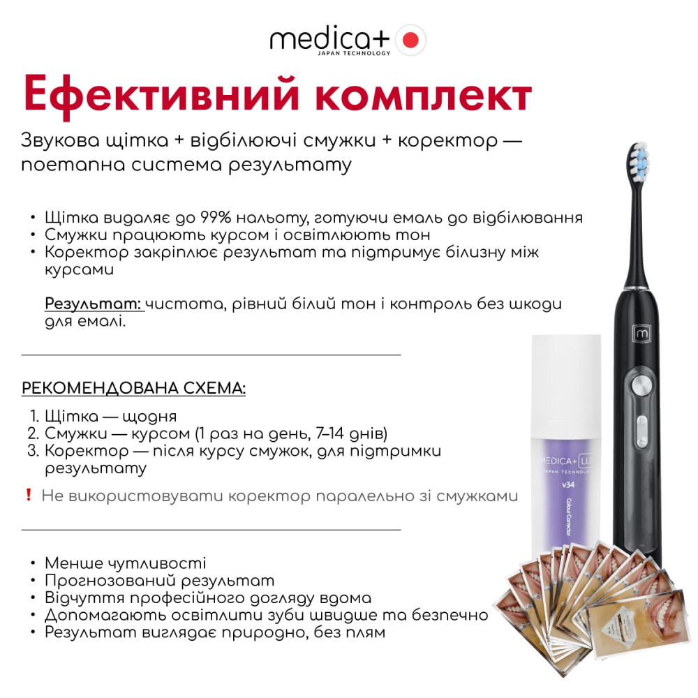 Ультразвуковая зубная щетка MEDICA+ PROBRUSH 9.0 black (Japan)