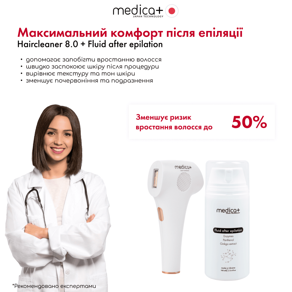 Фотоэпилятор MEDICA+ Haircleaner 8.0 (Japan)