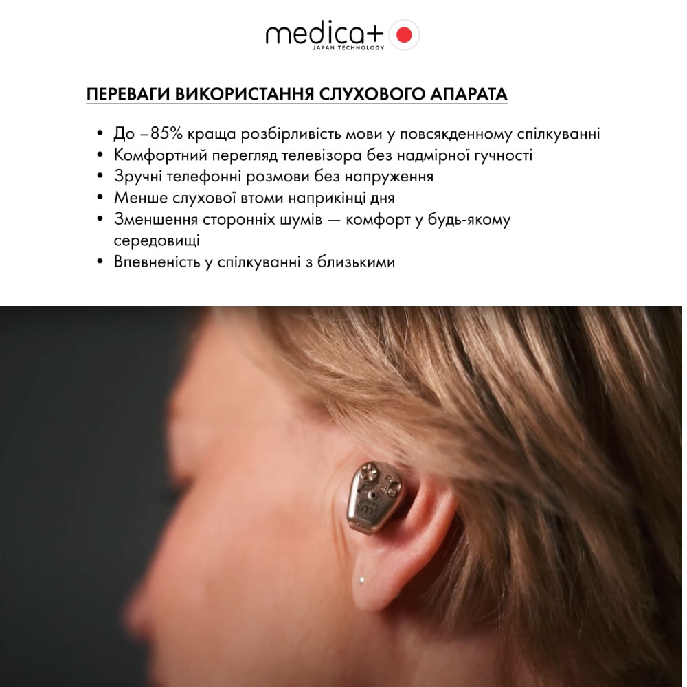 Универсальный слуховой аппарат MEDICA+ Sound Control 14 (Japan)