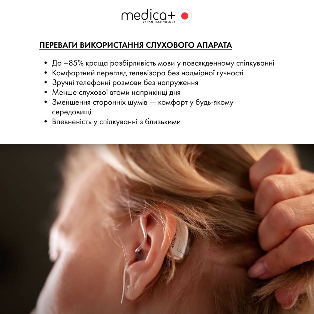 Универсальный слуховой аппарат MEDICA+ Sound Control 15 (Japan)