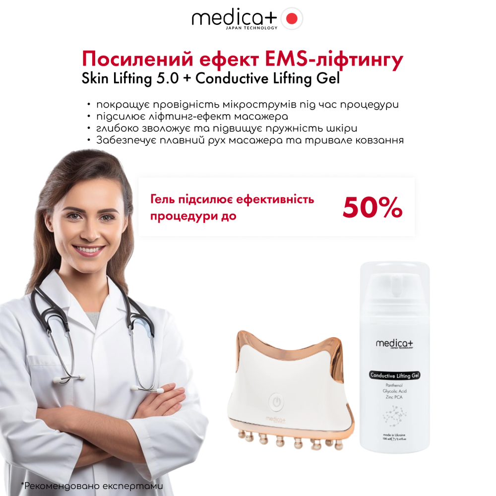 Микротоковый лифтинг-массажер MEDICA+ Skin Lifting 5.0 (Japan)