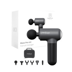 Перкуссионный массажер для тела и мышц MEDICA+ MassHand Pro 4.0 Black (Japan)