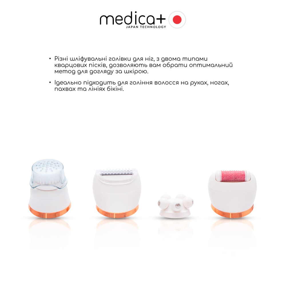 Электрическая роликовая пилка-пемза 4в1 MEDICA+ BodyControl 4v1 (Japan)