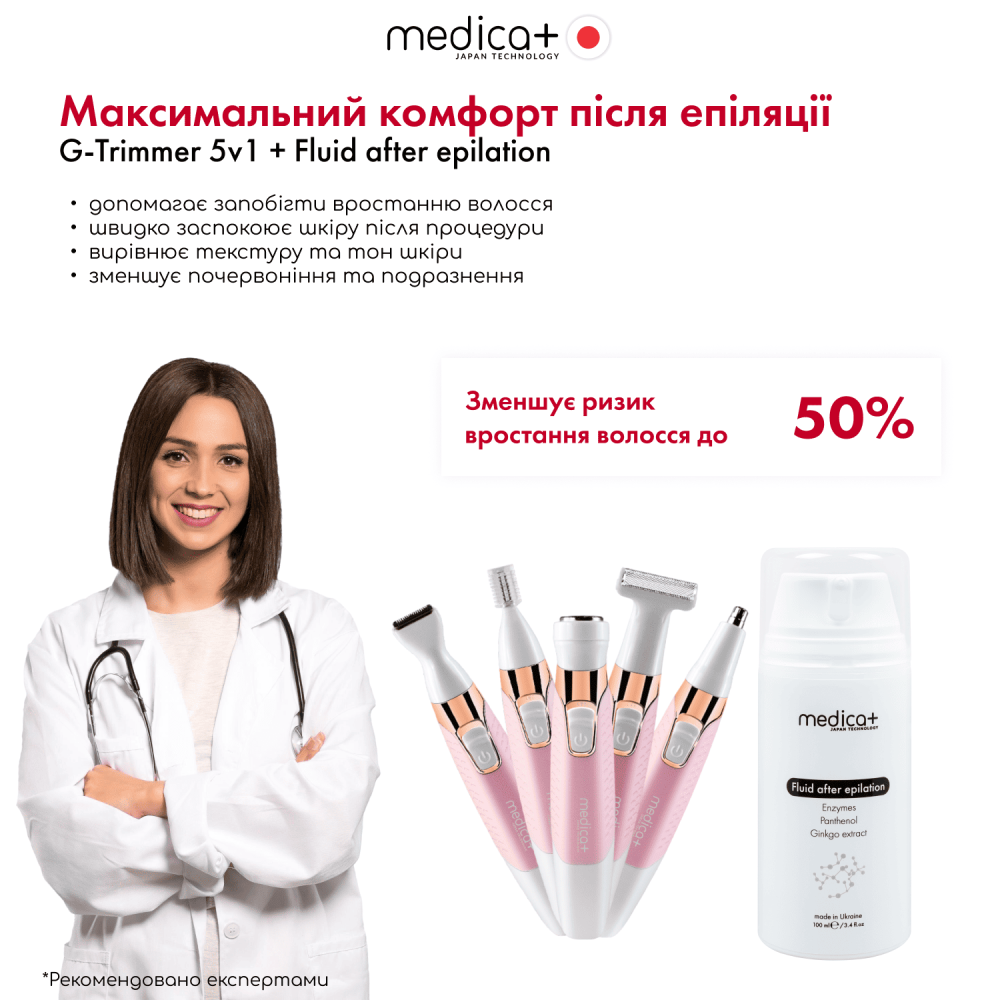 Триммер Электростанок 5в1 MEDICA+ G-Trimmer 5v1 (Japan)