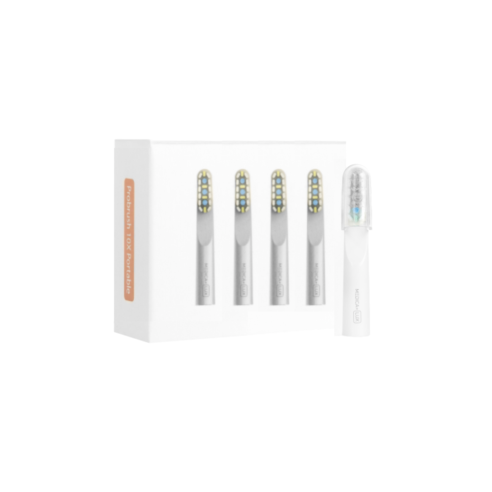 Насадки для звуковой зубной щетки MEDICA+ LUX 10ХN Portable (4 шт)