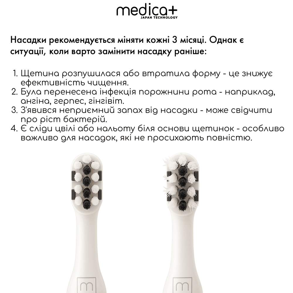 Звуковая зубная щетка MEDICA+ ProBrush 7.0 Compact Black + Насадки (4 шт) (Japan)