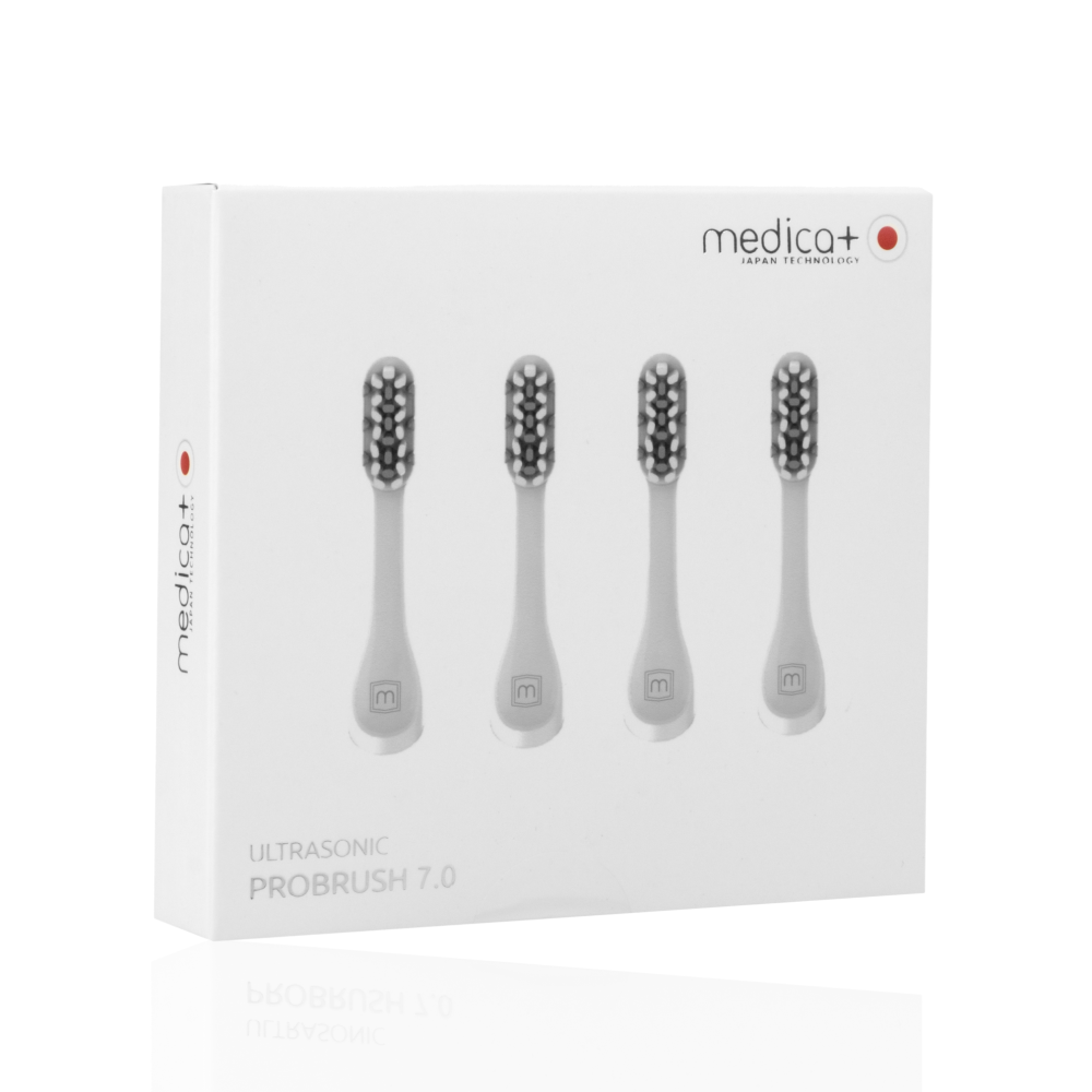 Насадки для звуковой зубной щетки MEDICA+ ProBrush 7.0 Compact (4шт)