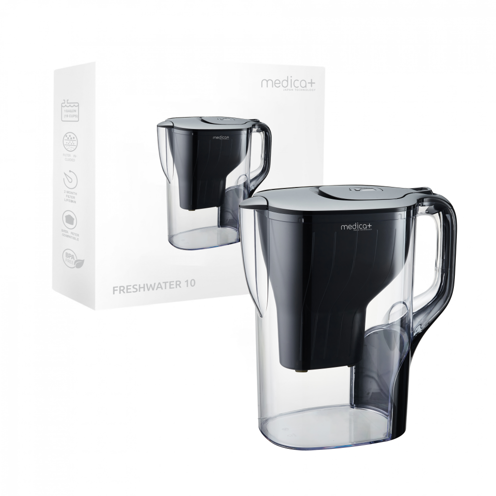 Фильтр-кувшин 4л MEDICA+ FreshWater 10 (Black) (Japan)