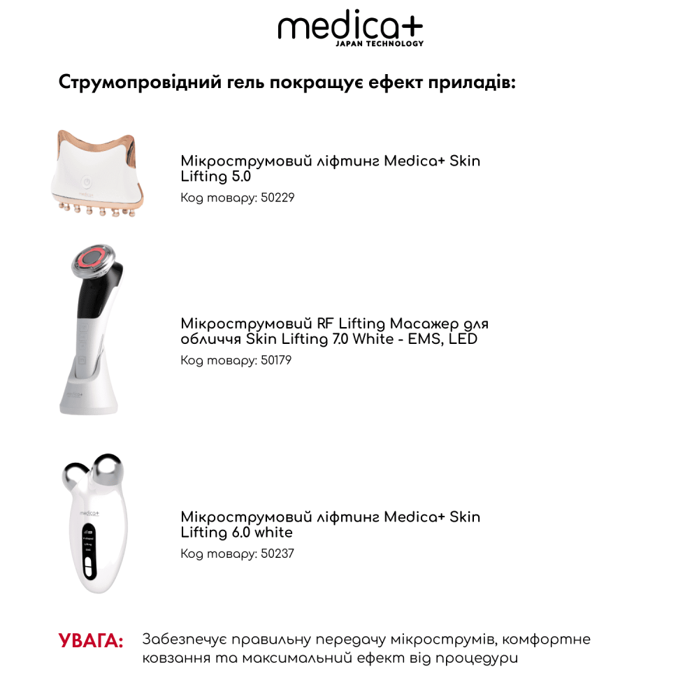 Токопроводящий гель MEDICA+ Conductive Lifting Gel (100 мл)