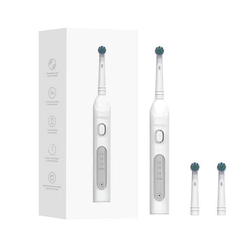 Роторная электрическая зубная щетка MEDICA+ ProBrush XO Сarbon (White) (Japan)