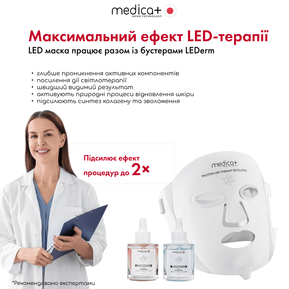 LED-маска для светотерапии MEDICA+ LEDMask 8X (Japan)