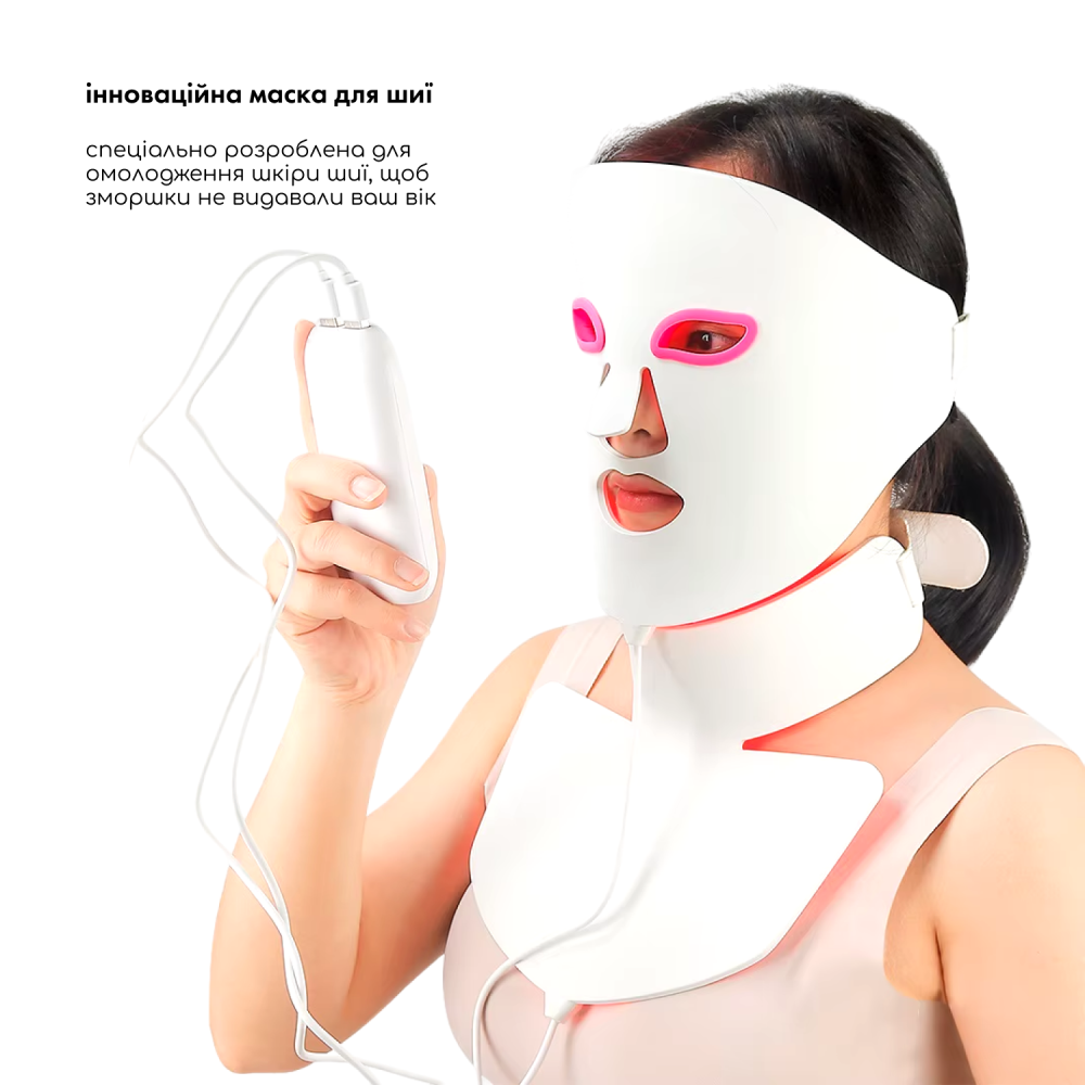 LED-маска светотерапии для лица и шеи MEDICA+ LEDMask 8X2 (Japan)