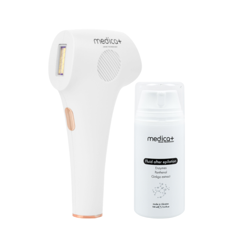 Набор Фотоэпилятор MEDICA+ Haircleaner 8.0 + Флюид после эпиляции MEDICA+ Fluid after Epilation (Japan)