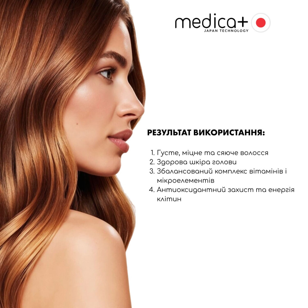 Диетическая добавка MEDICA+ Silken Hair против выпадения волос (30 капс)