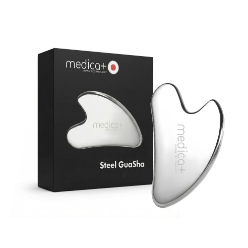 Стальной скребок гуаша для моделирования овала лица MEDICA+ Steel GuaSha