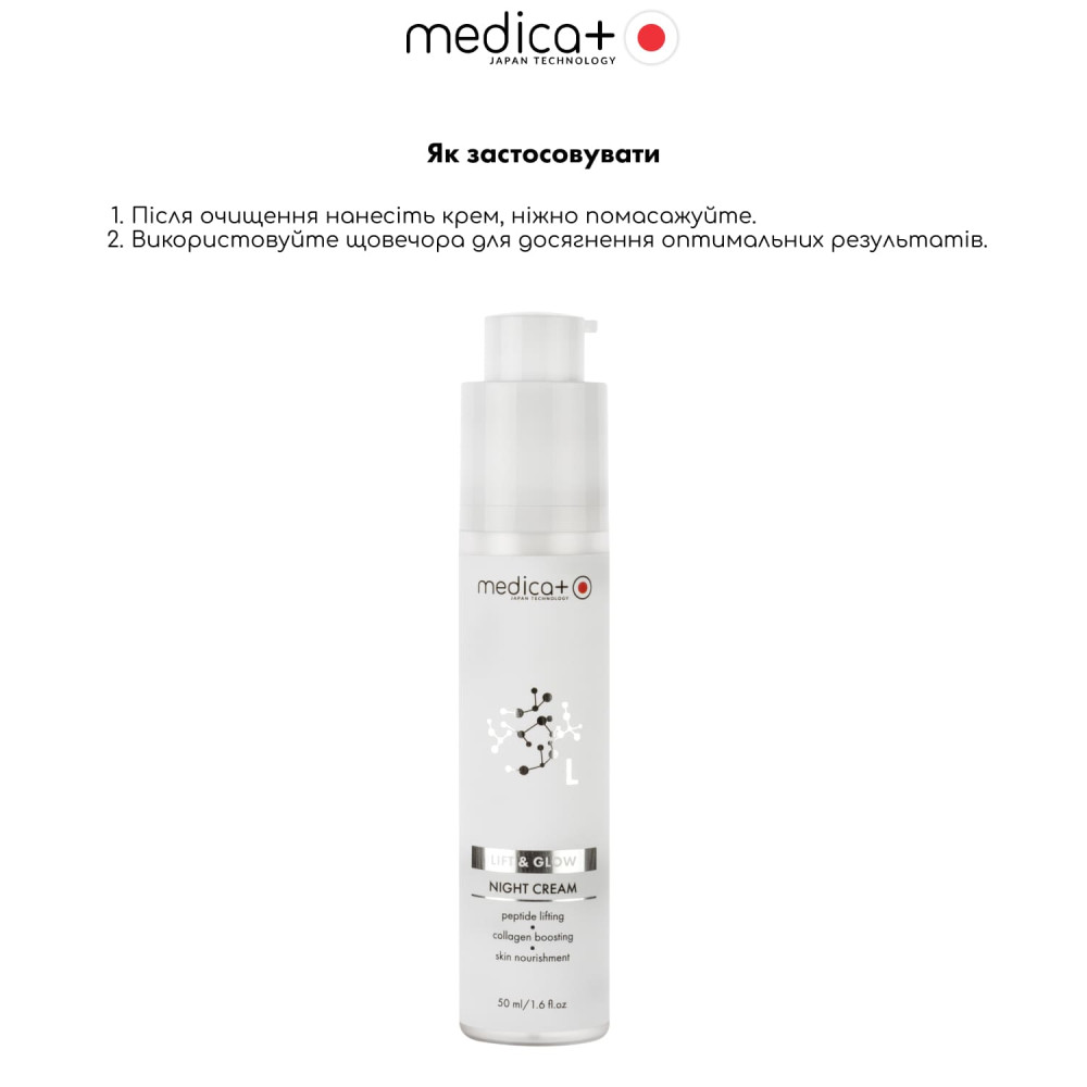 Ночной крем для лица с лифтинг-эффектом MEDICA+ Lift & Glow Night Cream (50 мл)