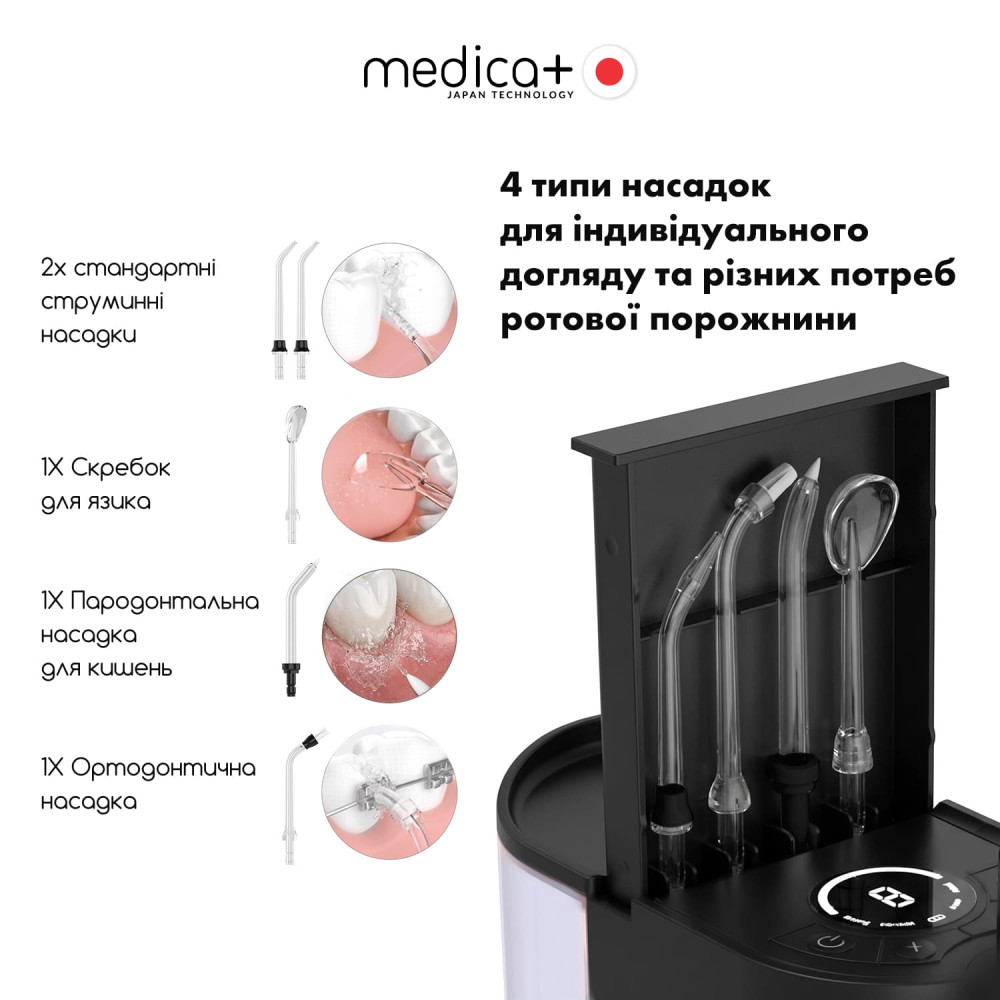 Стационарный ирригатор MEDICA+ PROWATER STATION 8.0 Black