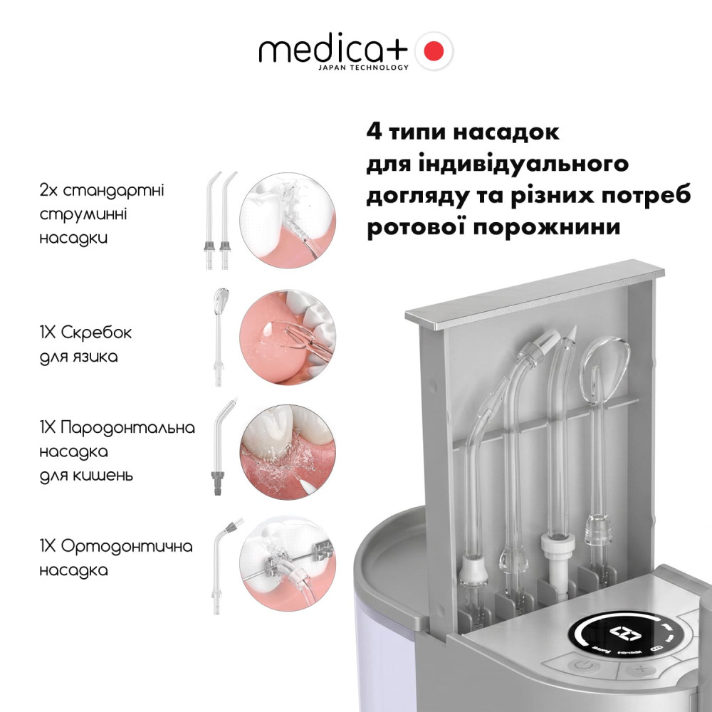 Стационарный ирригатор MEDICA+ PROWATER STATION 8.0 Silver