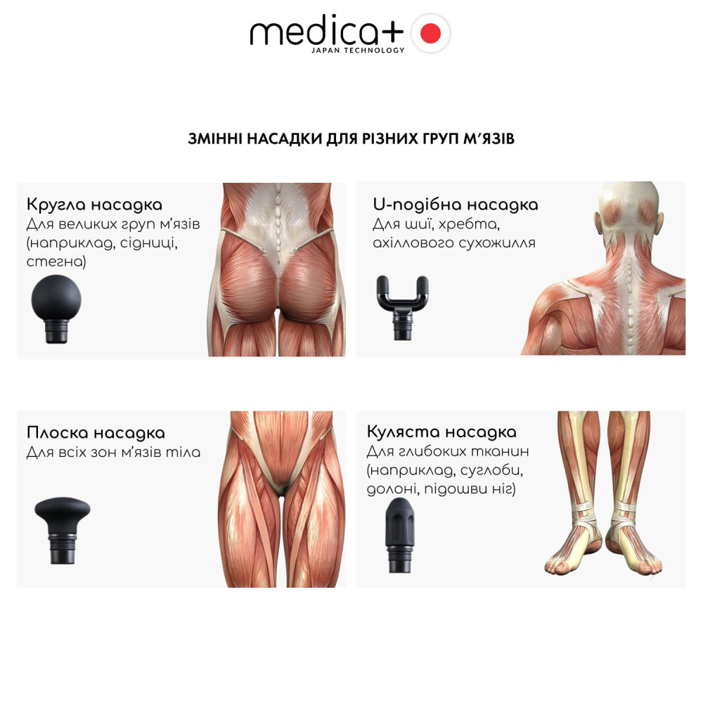 Перкуссионный массажер MEDICA+ MassHand Pro 2Х (Japan)