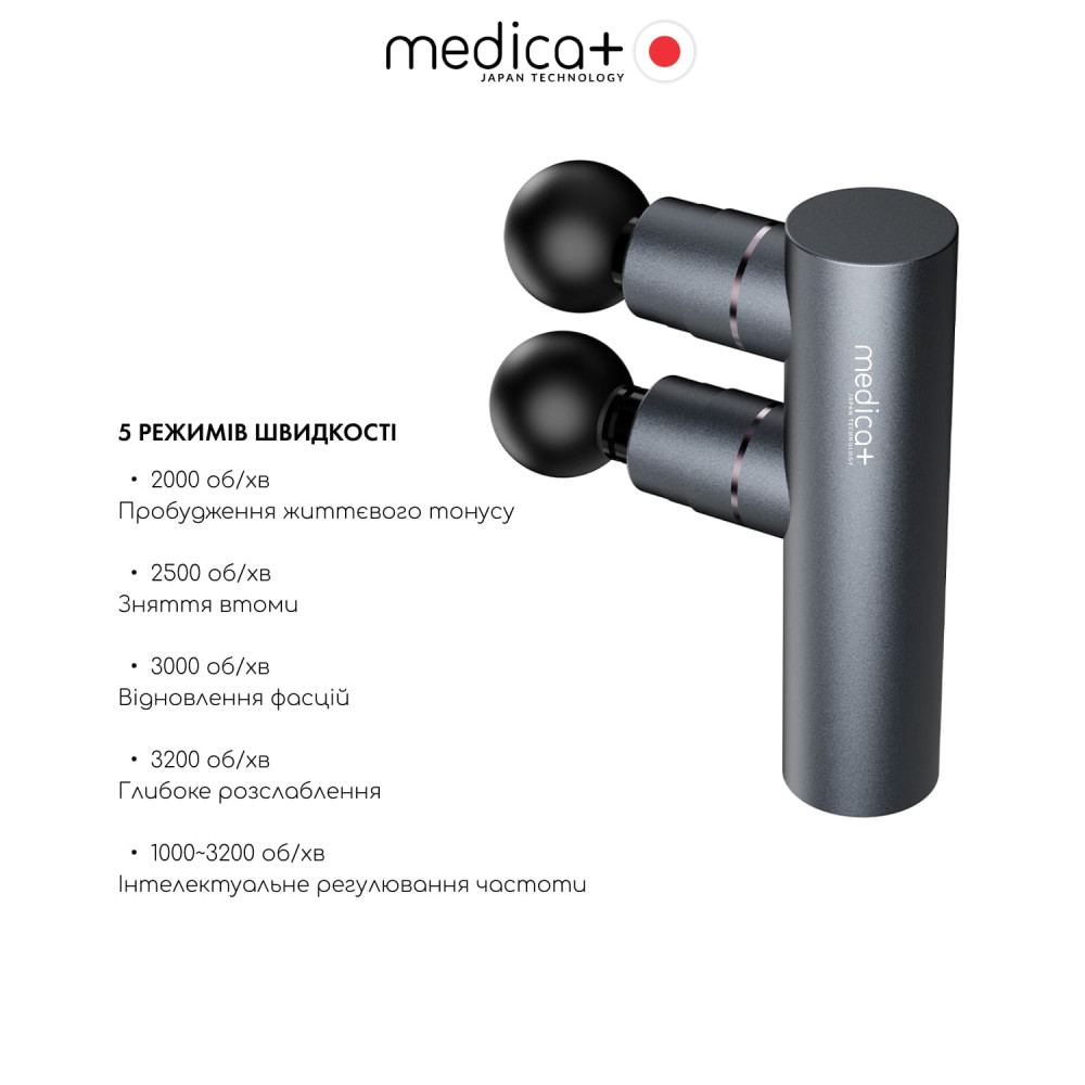 Перкуссионный массажер MEDICA+ MassHand Pro 2Х (Japan)
