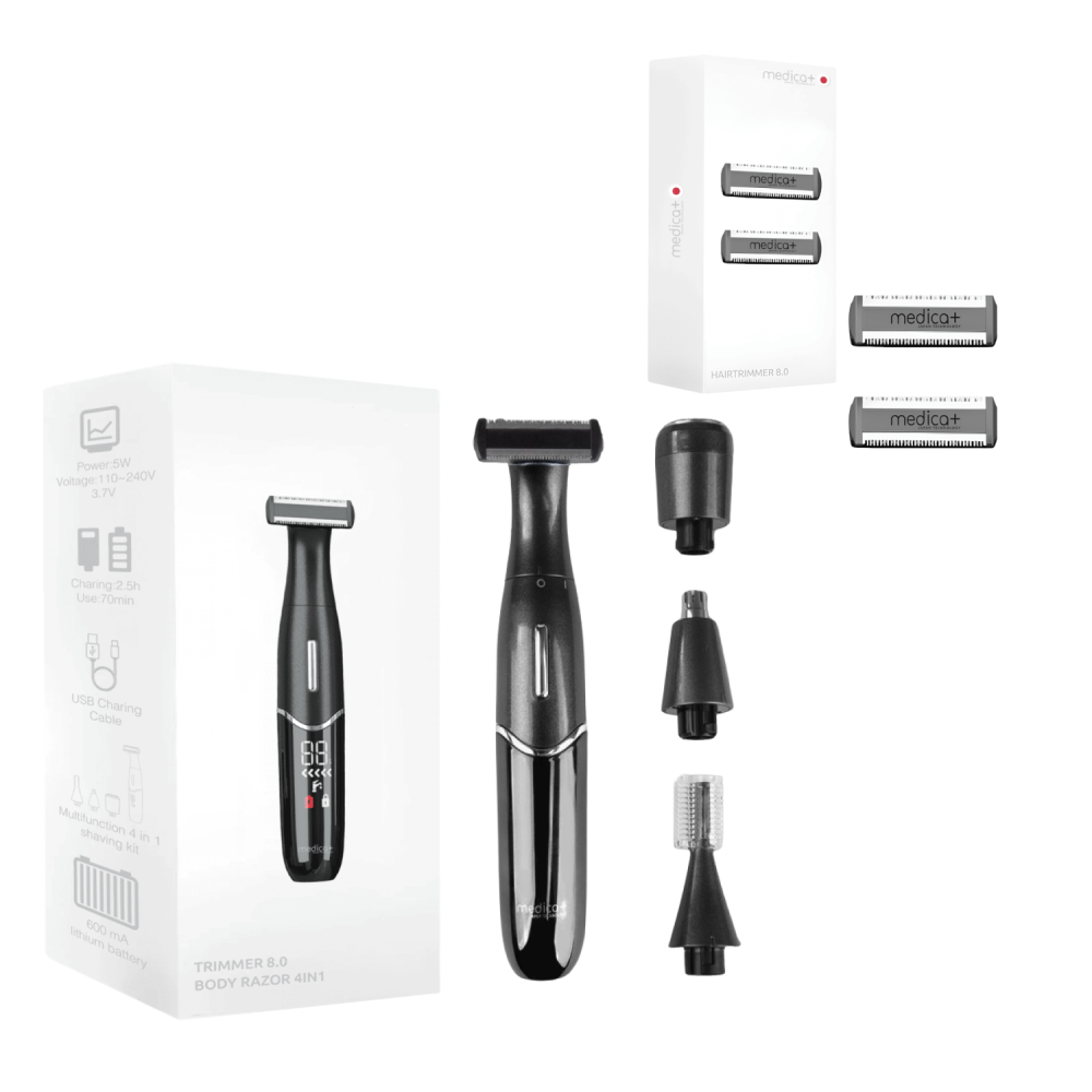 Триммер Электростанок 4в1 MEDICA+ Trimmer 8.0 + Насадки (2 шт) (Japan)